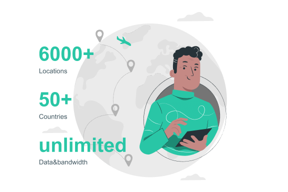 20000+ servers in over 100+ locations